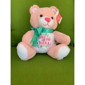 **NWT**  "Love You Nana" Stuffed Pink Bear